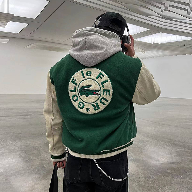 GOLF LE FLEUR X LACOSTE COLLEGE JACKET