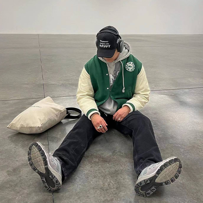 GOLF LE FLEUR X LACOSTE COLLEGE JACKET NOG WEAR