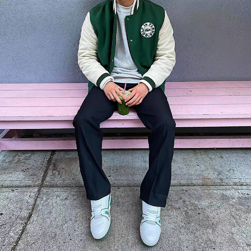 GOLF LE FLEUR X LACOSTE COLLEGE JACKET