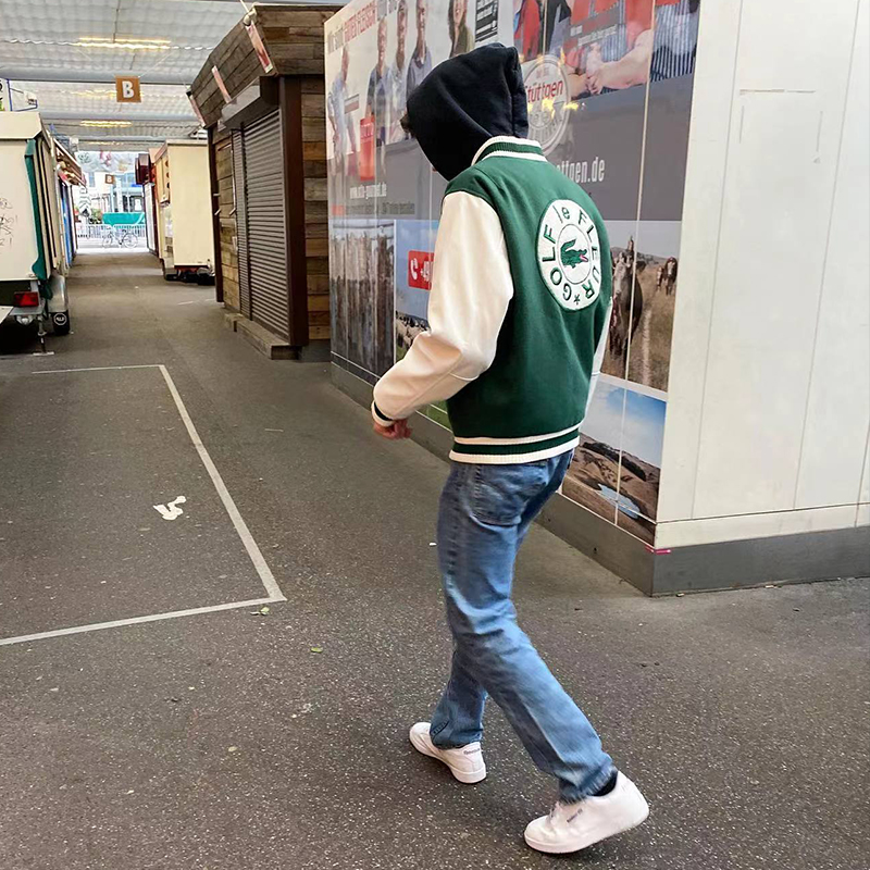 GOLF LE FLEUR X LACOSTE COLLEGE JACKET